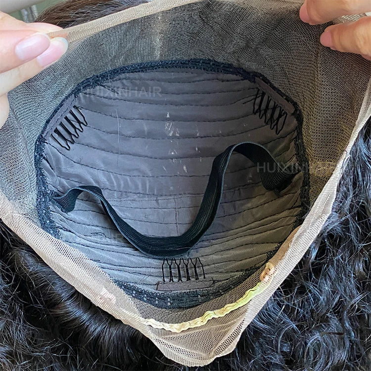 Brazilian Human Hair Wig Cheap Price 100% Natural Human Hair Deep Wave 360 Brown Lace Frontal Wig on Sale