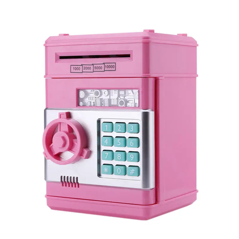 Electronic Piggy Bank Safe Money Box for Children Digital Coins Cash Saving Safe Deposit ATM Machine Birthday Gift for Kids