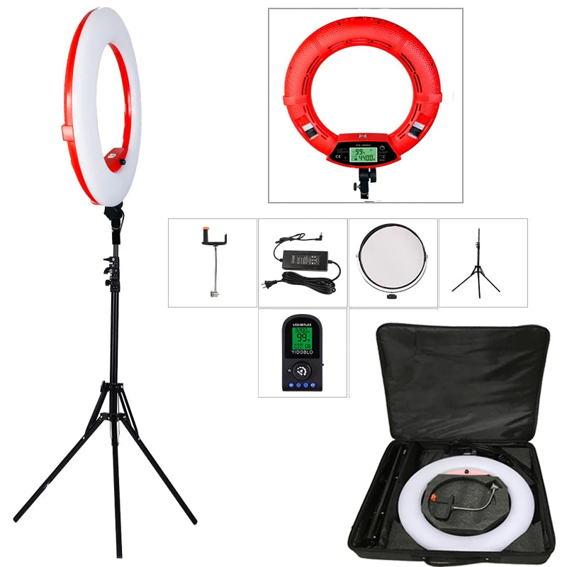 96W Ring Light Photography Led Ring Lamp 2700-10000k With Mobile Holder Tripod Stand Ringlight kit For Live Video Streaming