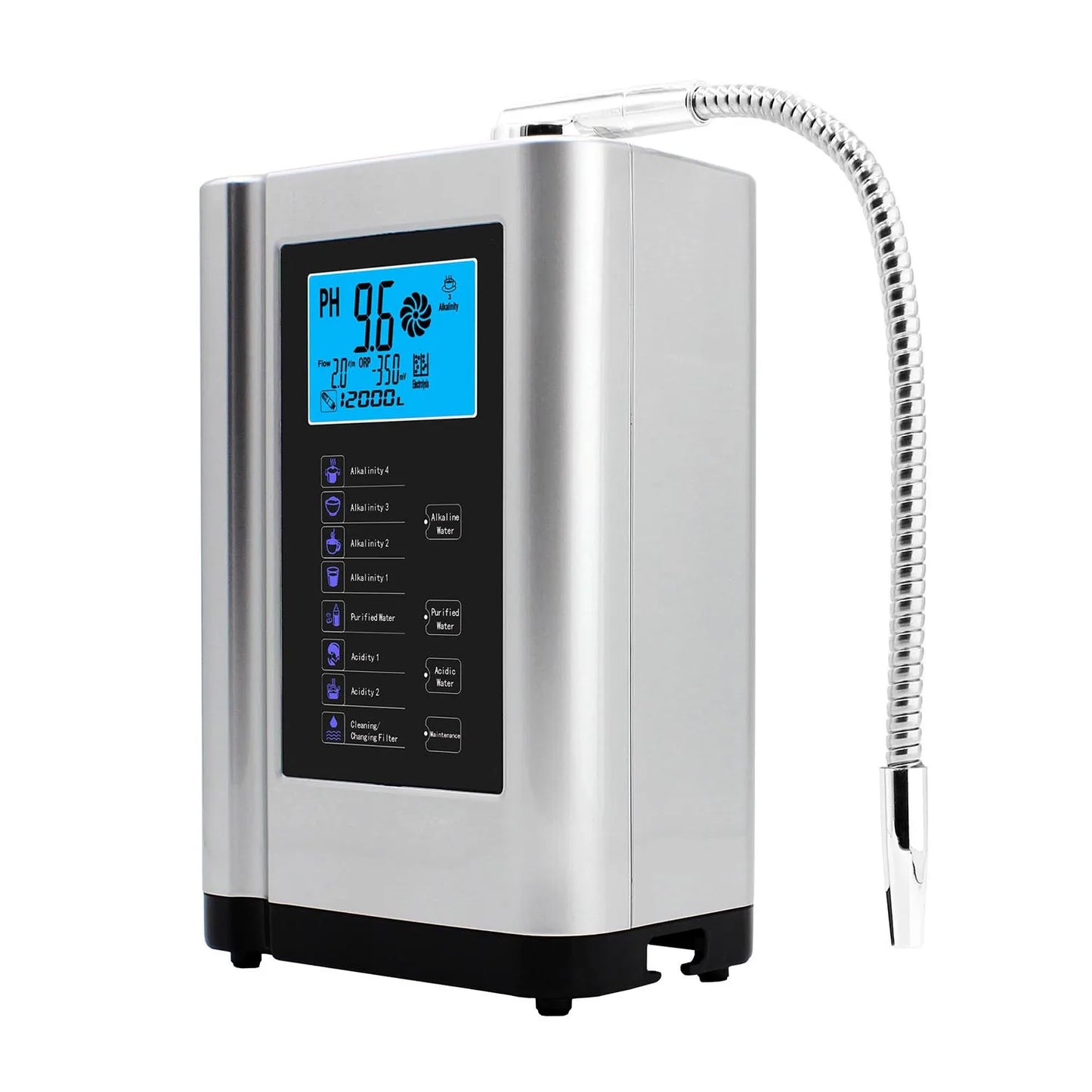 Alkaline Water Ionizer hydrogen generator Machine Purifier,Produces pH 3.5-10.5 Alkaline Acid water Water Filter system for Home