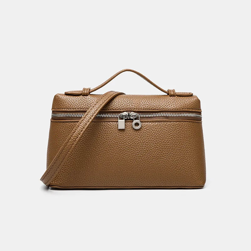 Factory Outlet 2025 New LP Bag L19 Lunch Box Single Zipper PU Small Shoulder Crossbody Portable Simple Fashion Gigi Same Style