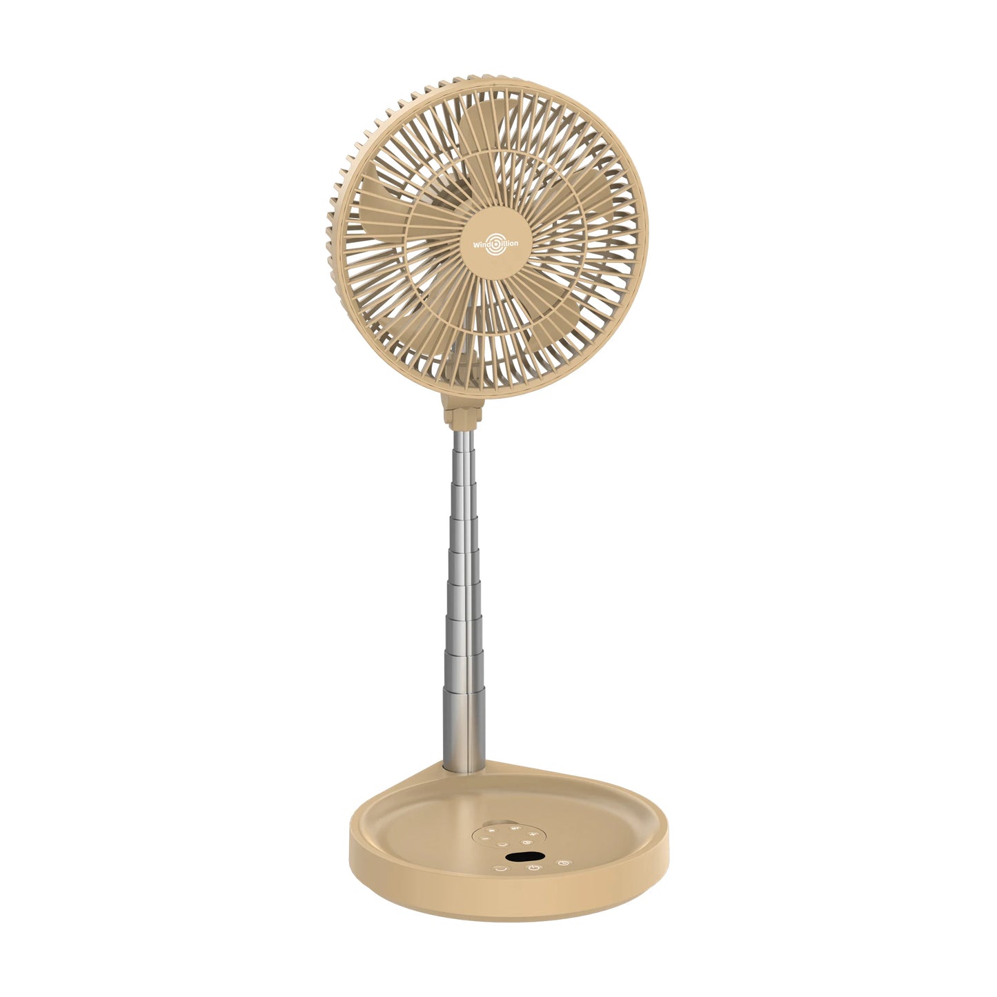Electric Rechargeable Foldable Camping Fan with Remote Control, LED Lights, and Brushless Motor - Ideal for Outdoor & Hotel Use