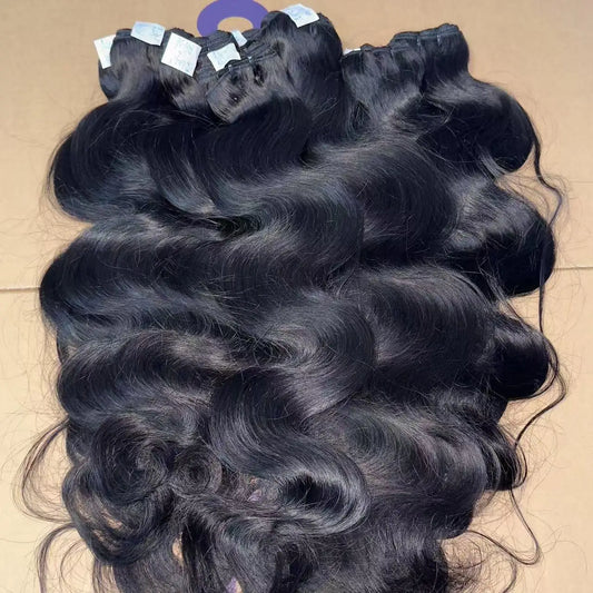 Top Quality Raw Human Hair Extension Cambodian Wavy Burmese Curly Hair Vendor