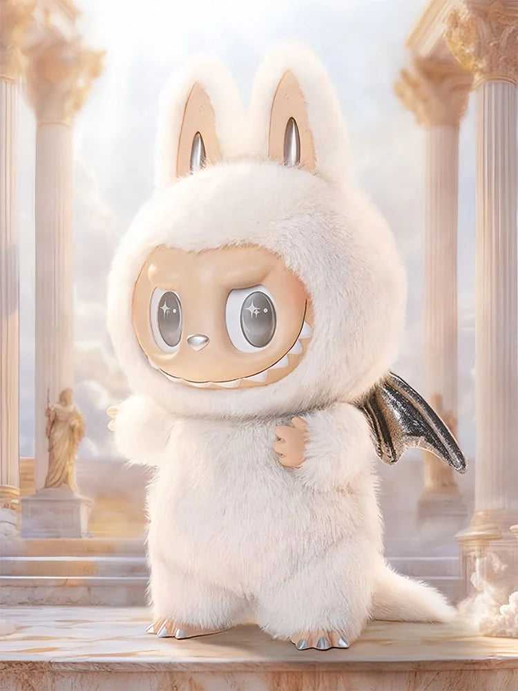 Original Authentic Pop Mart the Monsters Lovely ZIMOMO ANGEL in CLOUDS Vinyl Face Doll 58cm Set Stuffed Figure Plush Toy