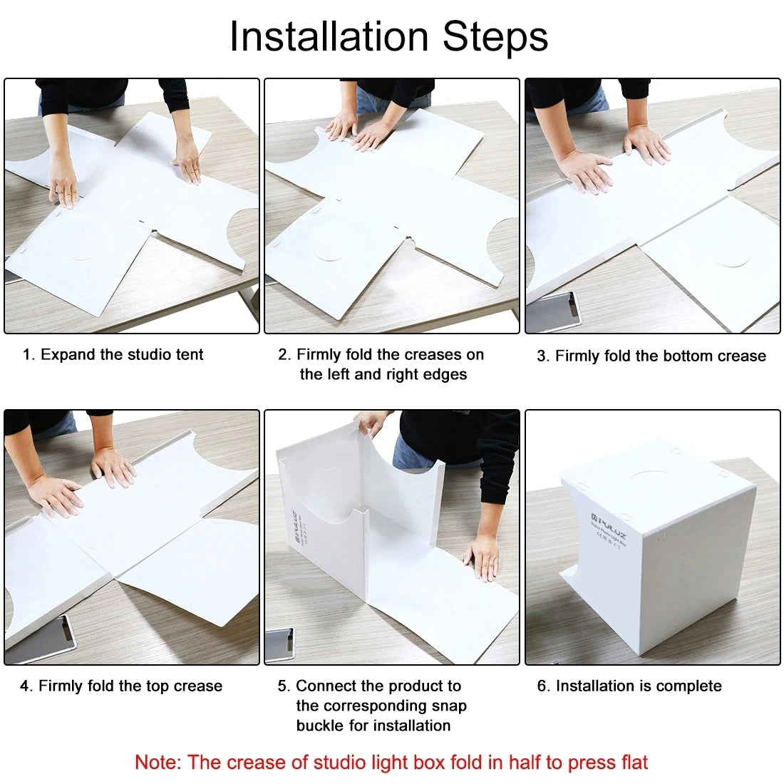 Hot Selling With Back White Backdrops PULUZ 20cm Mini Portable Photo Studio Box Kit Lighting Studio Shooting Box