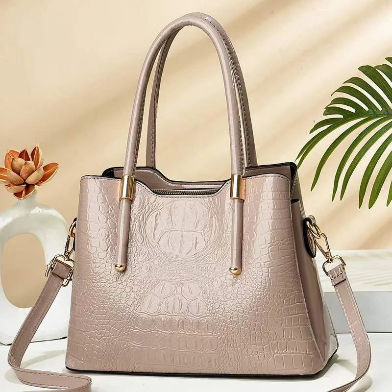 Customised logo Bags Women Handbags Ladies Leather PU Tote With Zipper Large Capacity Handbags Ladies Bags Women Tote Bags