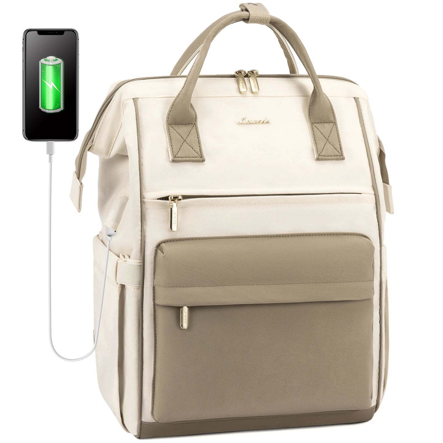 LOVEVOOK Hot Sell Bag 15.6 Inch Waterproof Multifunction Nylon USB Charger Backpack Business Travel Laptop Backpack