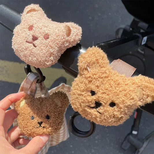 Korean Wind Bear Design Universal Stroller Hooks Mommy Handbag Hooks for Baby Supplies