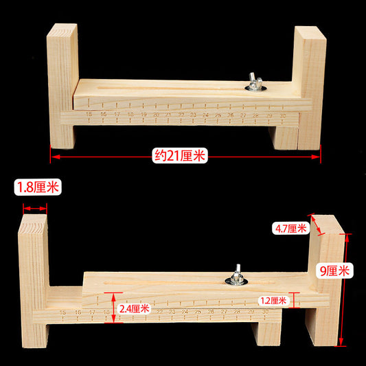 Bracelet Rope Treader Handmade DIY Red Rope Hand Rope Holder Wooden Frame Jade Line Necklace Rope Hair Hand Rope Tool
