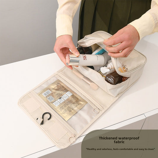 Light luxury ins style waterproof portable cosmetic bag simple clothing Travel large capacity toiletries storage bag wholesale