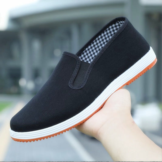 Old Beijing Cloth Shoes Casual Cloth Shoes Driving Exercise Running Comfortable Breathable Soft Sole Wear-resistant Non-slip Black Cloth Shoes