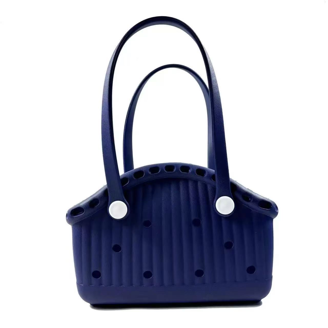 New Portable Eva Pet Bag Beach Bag Vegetable Basket Hole Bag Eva Printed Pet Car Storage Anti-Hole