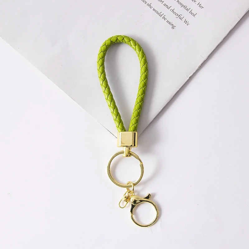 Wholesale Braided Leather Rope Keychain Car Keychain Key Ring Pendant Doll Accessories Event Small Gifts Wholesale