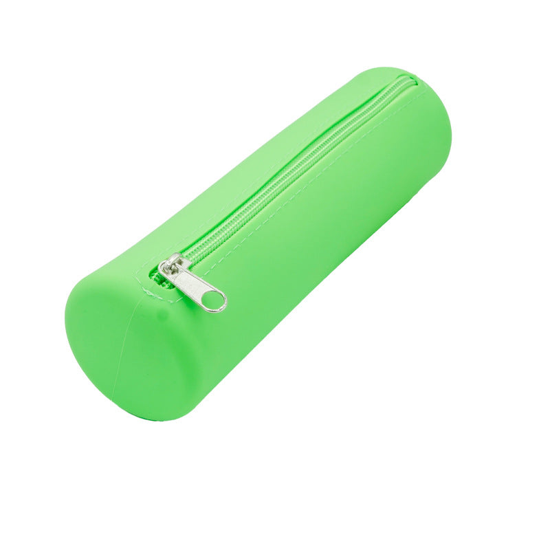Round Silicone Bag Large Capacity Travel Multi-Purpose Toiletries Storage Bag Stationery Cosmetic Storage Box Storage