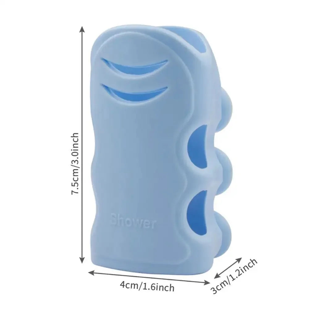 Movable Shower Head Holder with Suction Cup Adjustable Reusable Silicone Punch-free Shower Holder Bathroom Hooks Accessories