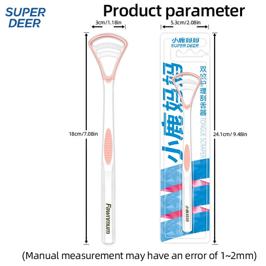 Fawnmum Silicone Tongue Scraper 1Pcs Macaron Color Tonger Brush Cleaning Tools Toothbrush Oral Care Fresh Breath Safe Clean