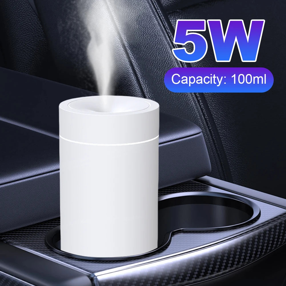 100ml Car Essential Oils Diffuser Rechargeable Car Humidifier Aromatherapy Diffuser Car Mini Portable Diffuser for Home Bedroom