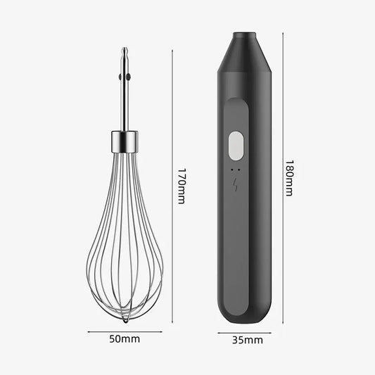 Electric Milk Frother Handheld - Egg Beater Coffee Mixer Foamer for Cappuccino Latte