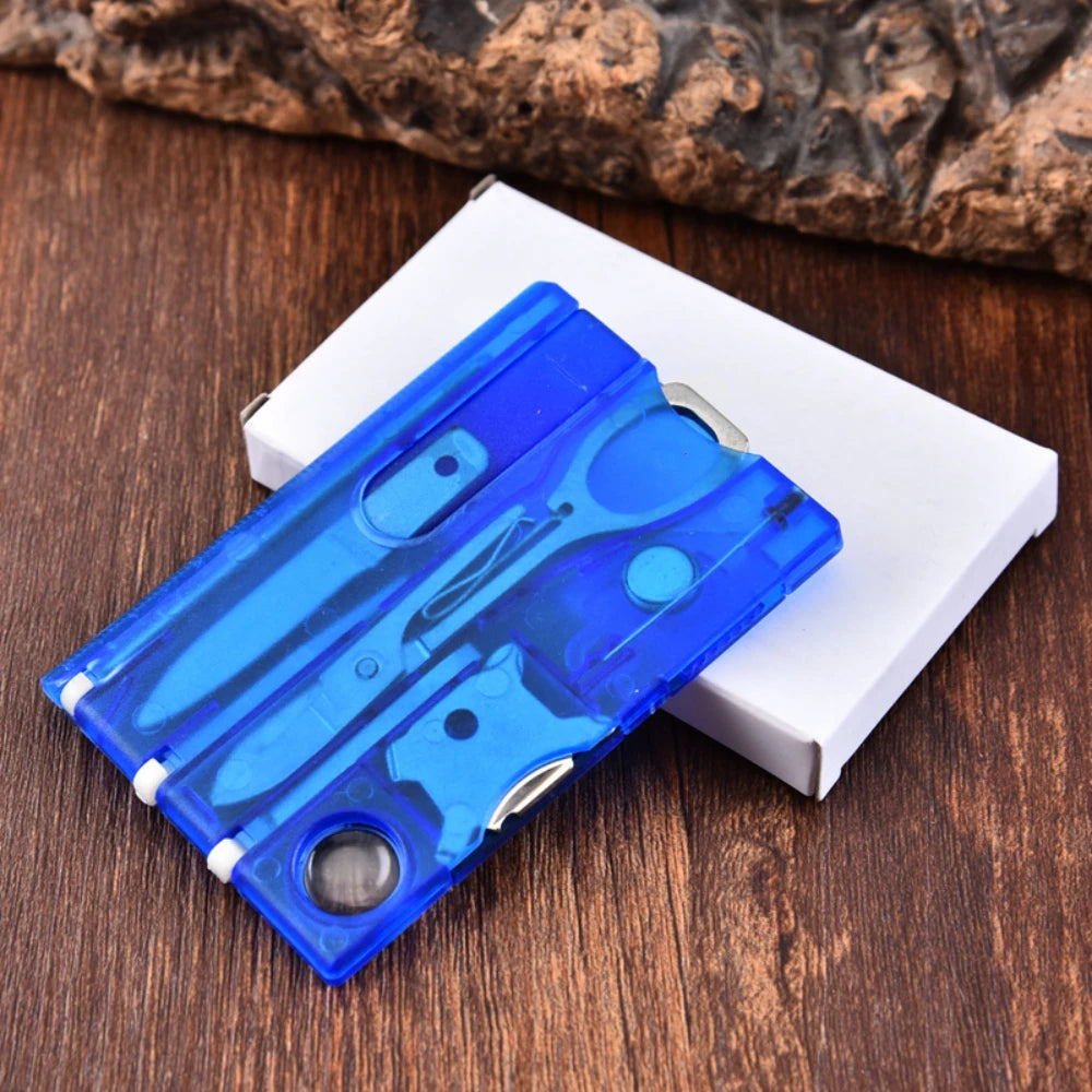 Camping Multifunctional Swiss Army Knife Card Combination Multi-purpose Survival Tool Beauty Suit Tool Card