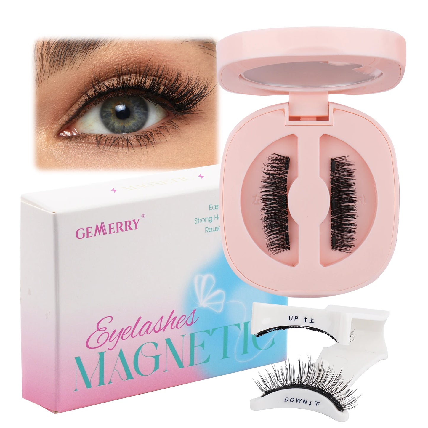 Magnetische Wimpern mit Applikator – Natürliche künstliche Wimpern, kein Kleber erforderlich