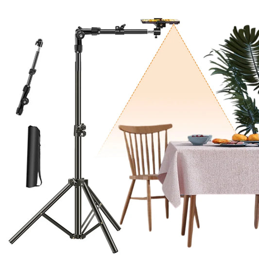 Phone Tripod Adjustable Cell Phone Tripod Stand for Filming Video Recording Live Stream