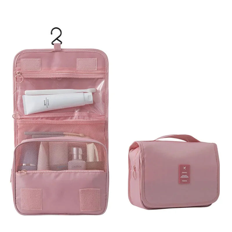 Travel Makeup High Capacity Toiletries Pouch Travel Make Organizer Waterproof Beauty Bathroom Wash Bathtub tray Soap tray