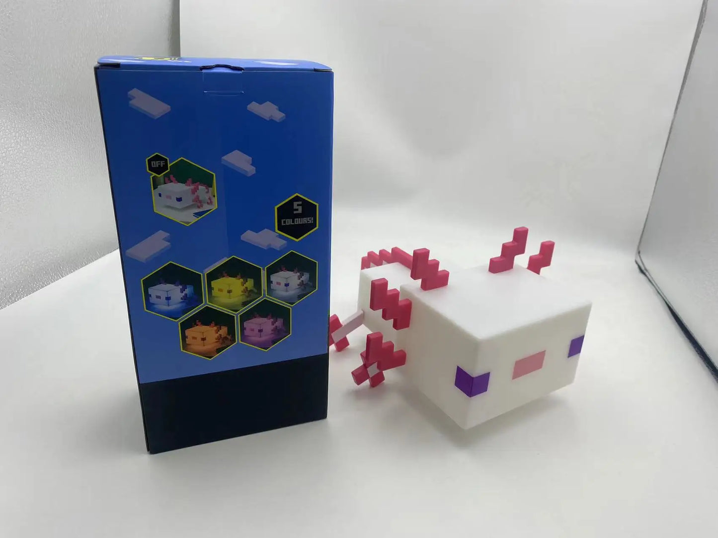 My Stitch Diy Model Lizard Bedroom Bedside Night Light 5 Colors Toy Atmosphere Light Children'S Gift Decoration Table Lamp