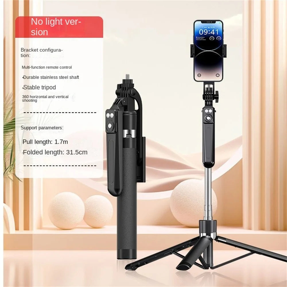MEUYAG Selfie Stick 360 ° rotation 170cm with Wireless Bluetooth Extended Tripod with Remote Shutter for Android ios smartphone