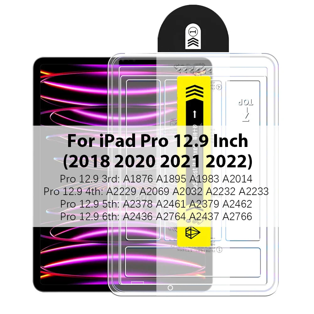 Screen Protector Tempered Glass For iPad Pro 13 11 M5 M4 12.9 A16 10 9 10th 9th Generation Air 5 4 3 M3 M2 Mini 7 6 Accessories