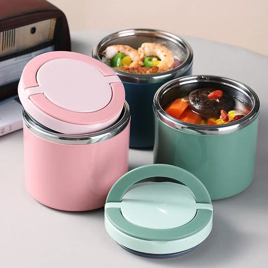 Stainless Steel Insulated Food Jar 630ml/1000ml - Thermal Lunch Box Container for Hot & Cold Food, Kids & Adults
