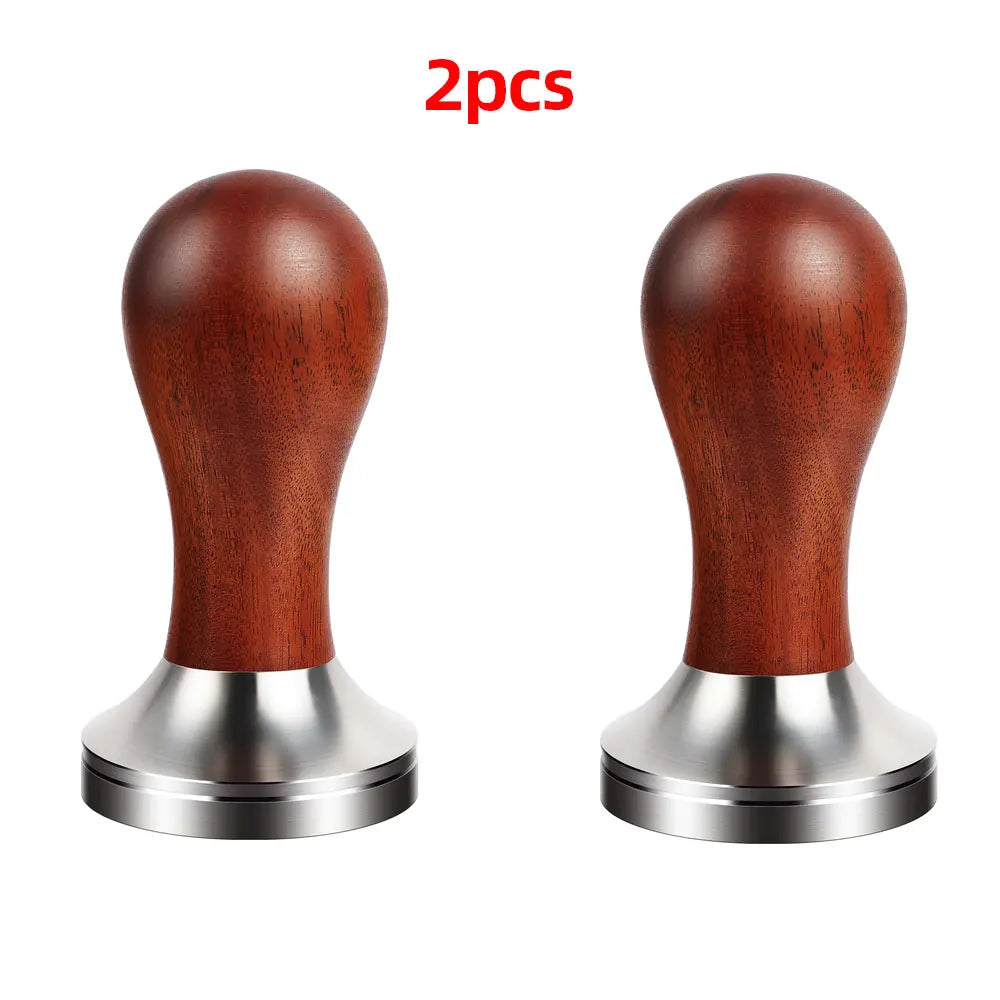 BioloMix Espresso Press Hammer 51mm Solid Wood with whole 304 Stainless Steel Base, suit CM7008