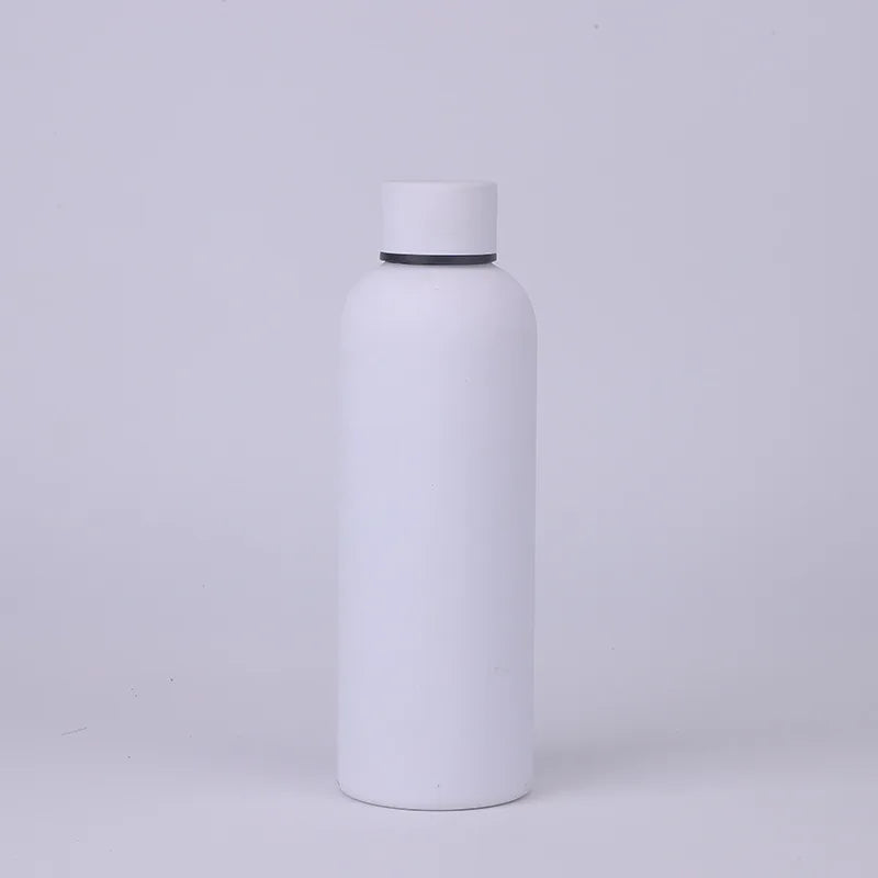 750ml Insulated Bottle Solid Color Stainless Steel Jug with Lid Large Capacity Ice Coffee Cup Portable for Driving Travel Home