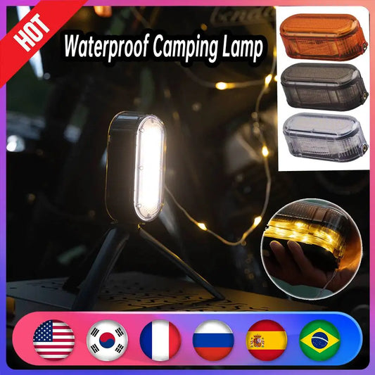 6.5m Magnetic Camping Lamp IP44 Waterproof Outdoor String Lights Power Bank Portable Decorative Lights for Home Party Decoration