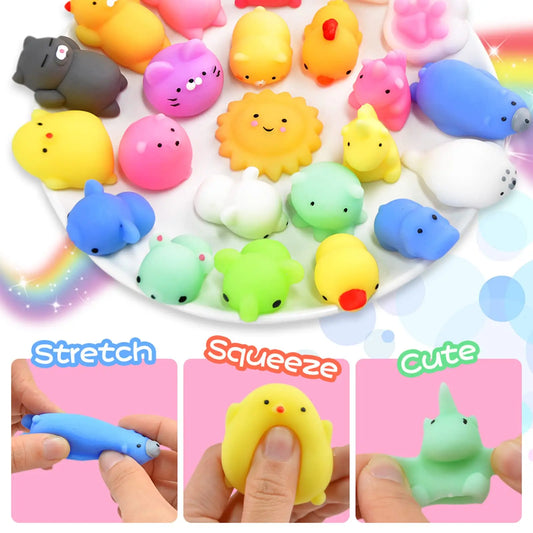 10/20/40 Mochi Squishy Toys Mini Kawaii Squishy Party Favors for Kids Treasure Toys for Classroom Prizes Fidget Toys Goodie Bag