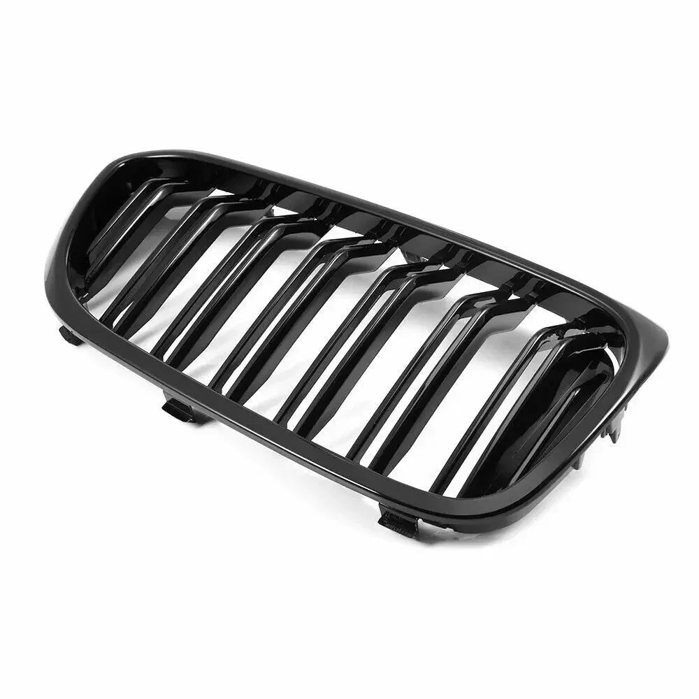 1 Pair Grille For BMW G30 G31 5 Series Sport M5 Front Kidney Dual Slats Racing Grill Gloss Black Replacement Part Double Line