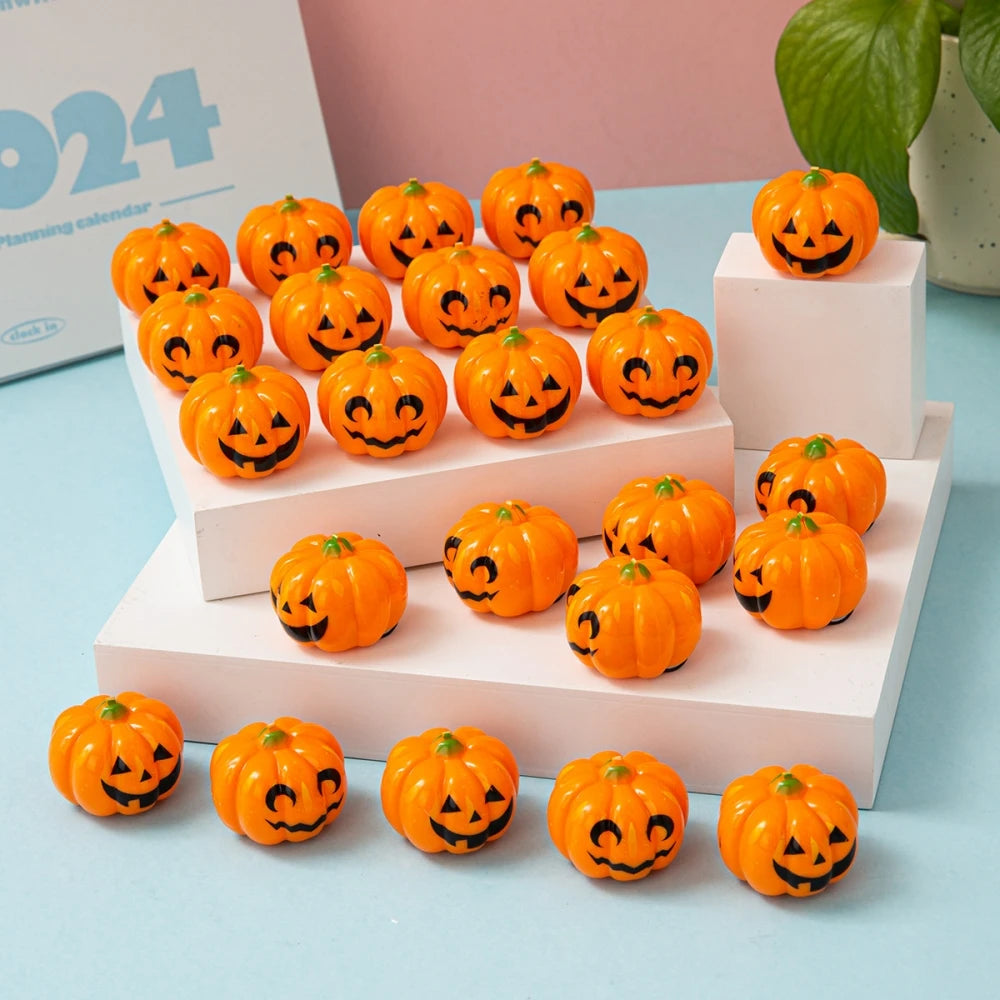 12/24 Pcs Pumpkin Cartoon Car for Halloween Ghost Festival Carnival Party Kindergarten School Gift Gift Bag Treasure Box Filler