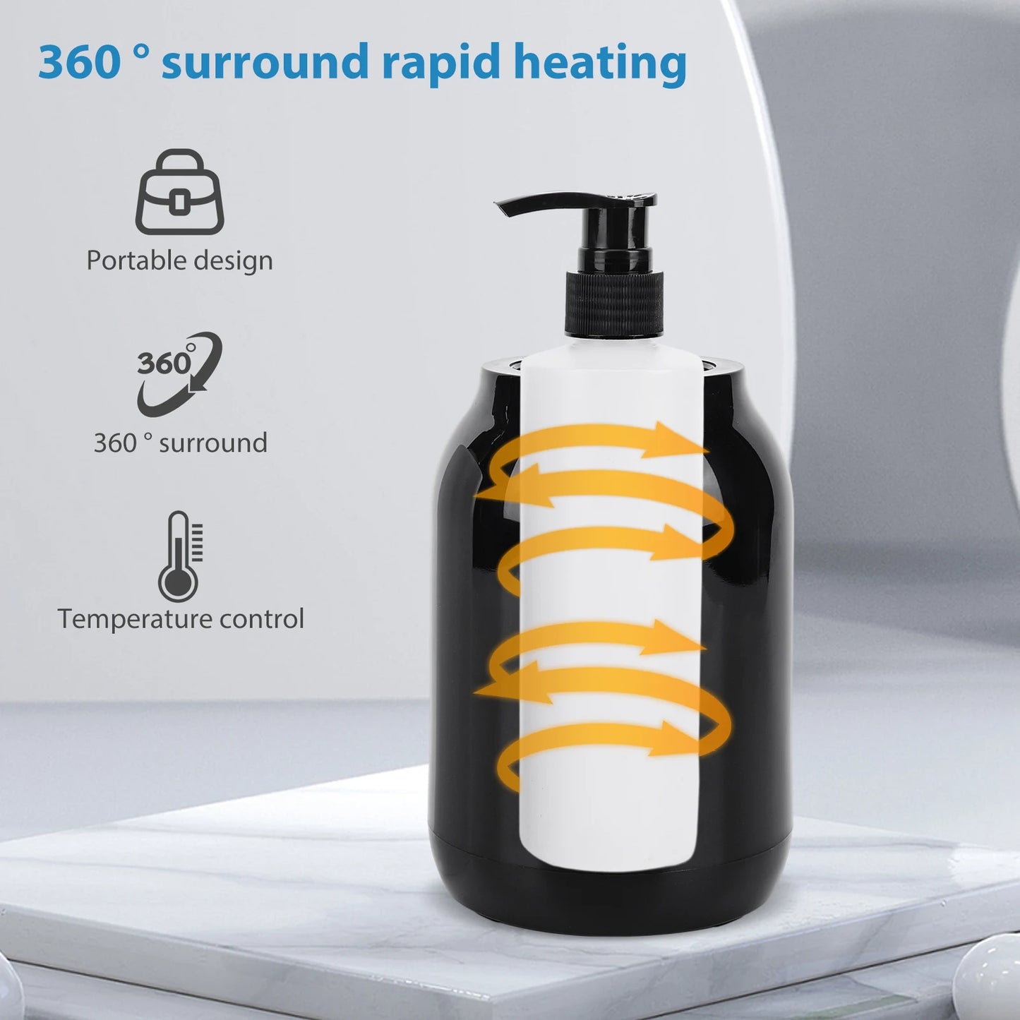 Massage Oil Warmer Digital Lotion Cream Heater LED Display Lotion Warmer Massage Oil Heater 2 Heat Modes Fast Heat Lotion Warmer