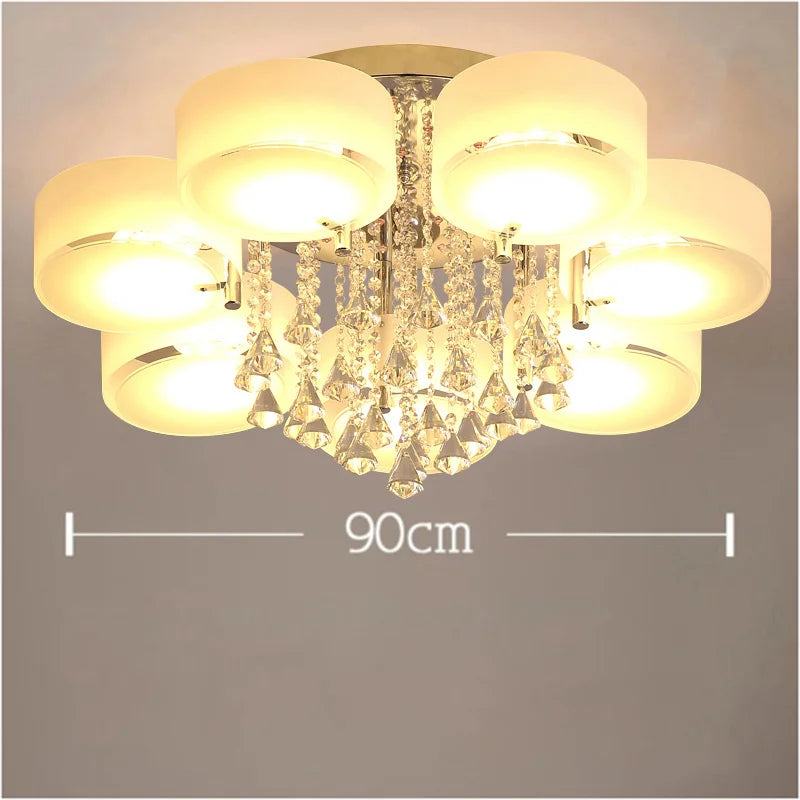 LED Crystal Ceiling Light Chandelier Lamp, 5/7 Head
