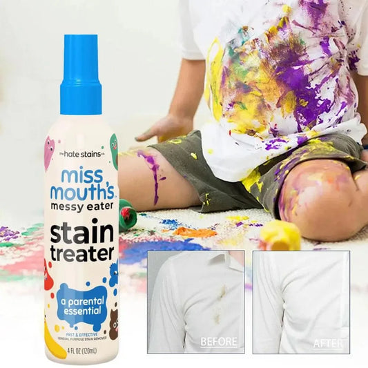 120ml Stain Remover Spray Effective Fabric Yellow Stain Removal Dust Bleached Decontamination Wash-free Cloth Cleaning Supplies