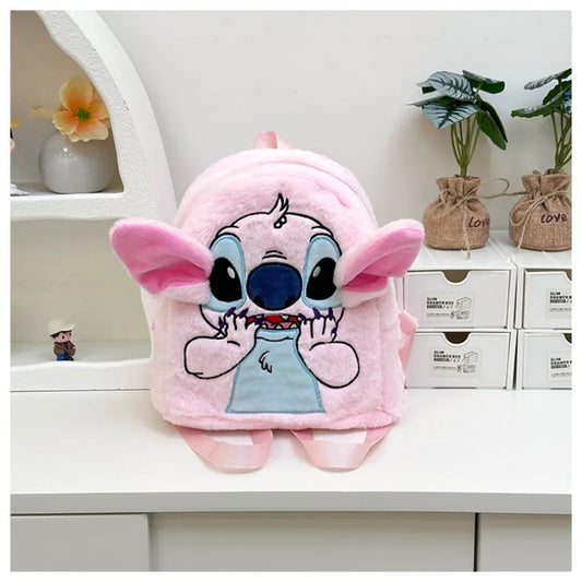Stitch Backpack Japanese Blue Funny Cartoon Large-Capacity Student Backpack Kindergarten Bag Kawaii Backpack