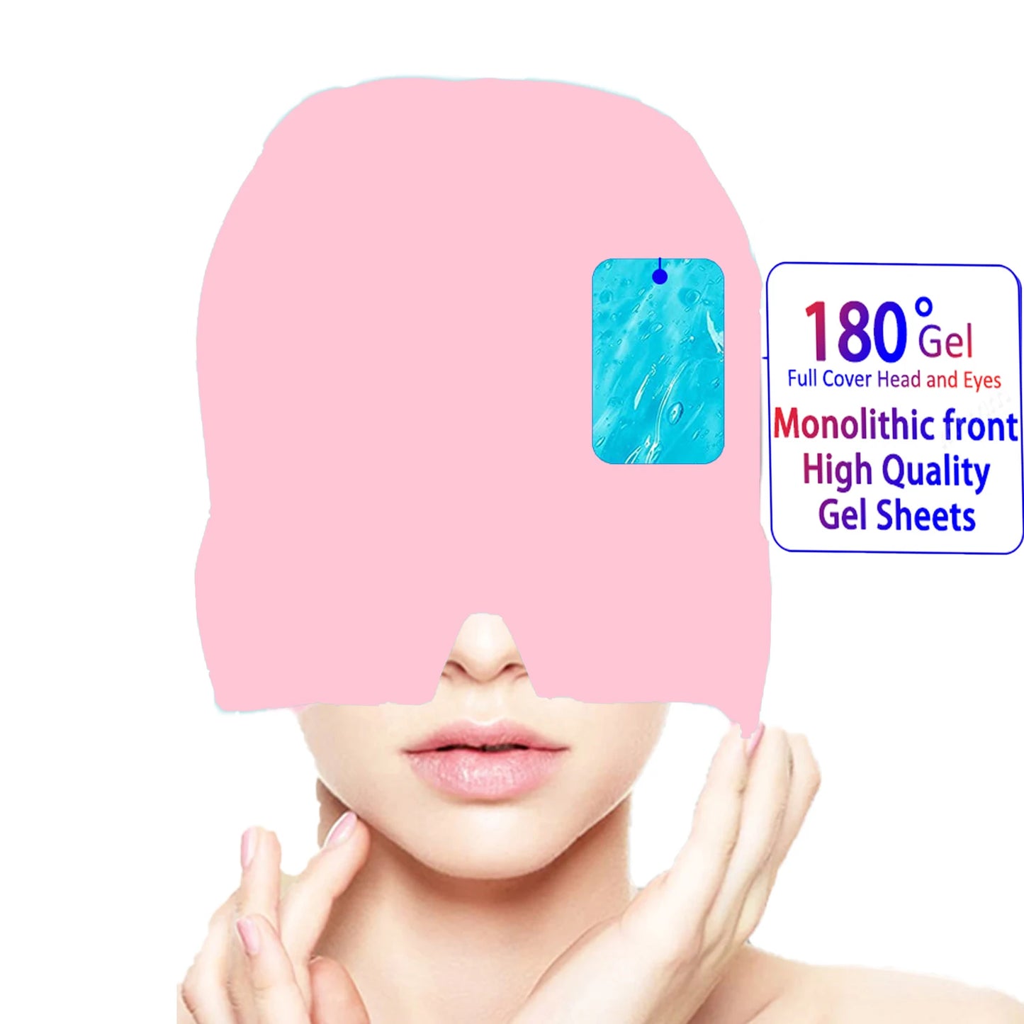 Gel Hot Cold Therapy Headache Migraine Relief Cap For Chemo,Sinus,Neck Wearable Therapy Wrap Stress Pressure Pain Relief Massage
