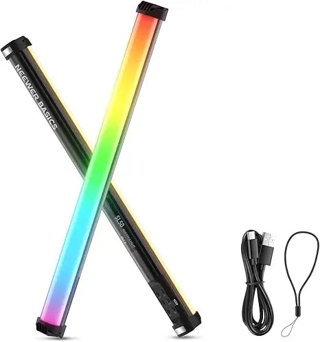 NEEWER Basics 21" Magnetic RGB Light Wand LED Handheld Video Tube Lighting Stick with for Studio Photography Streaming