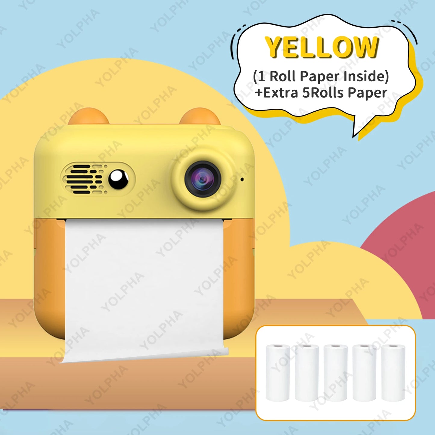 Kids Camera Instant Print, HD Instant Print Camera for Kids, Selfie Digital Camera for Kids Boys& Girls Ideal Kids Toys Gifts