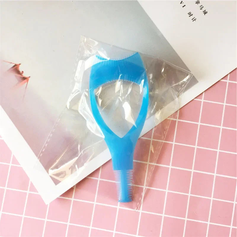 Eyelash Tool 3 in 1 Makeup Mascara Shield Guard Curler Applicator Comb Guide Card Makeup Tool Beauty Cosmetic Tool 3 Color Lashe