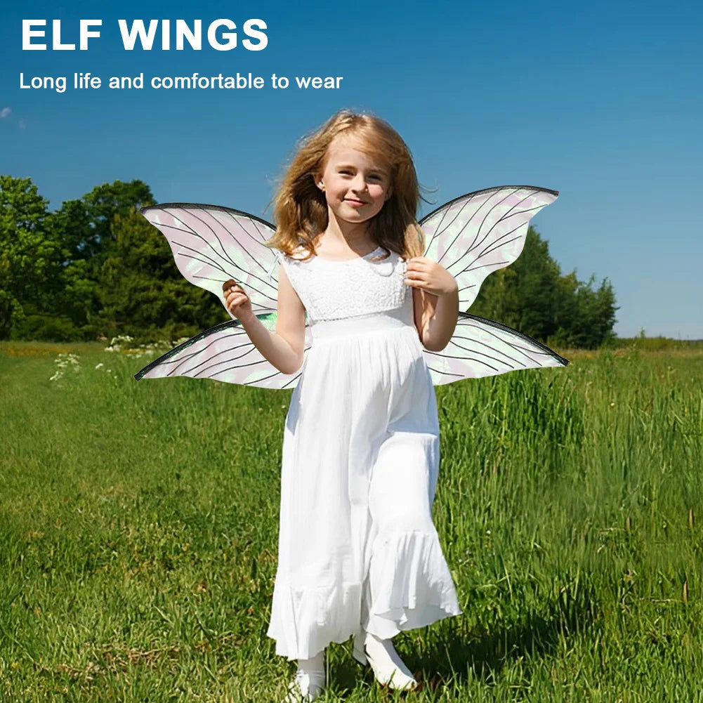 Butterfly Fairy Wings Costume Women Girls Princess Elf Angel Wing for Halloween Party Favor Cosplay Costume Dress Up Props