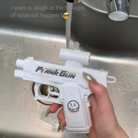 Mischievous Water Gun Toy Handheld Manual Two-Way Water Gun Prank Water gun Toy Trick Double Directional Water Spray Mini Gun