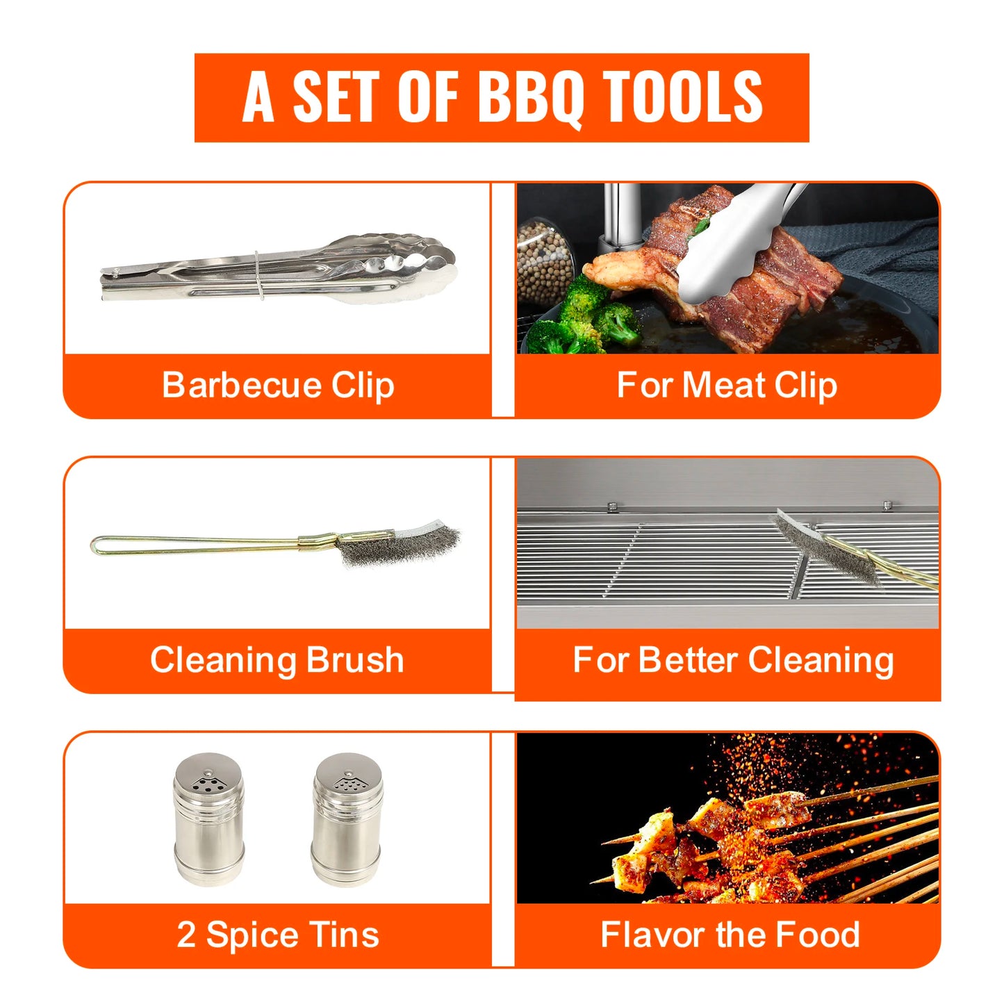 VEVOR Stainless Steel Rotisserie Grill BBQ Whole Pig Lamb Goat Charcoal Spit Grill Electric BBQ Hog Rotisserie Roaster 46 Inch