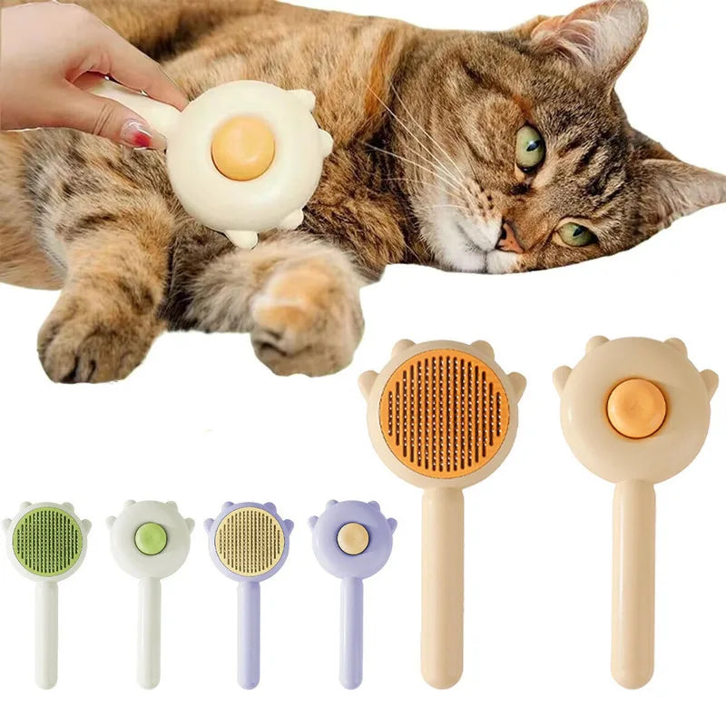 Washable Pressing Style Pet Comb Lovely Cat Needle Comb Waterproof and Easy to Clean Cat Dog Universal Hair Easy Clean Brush