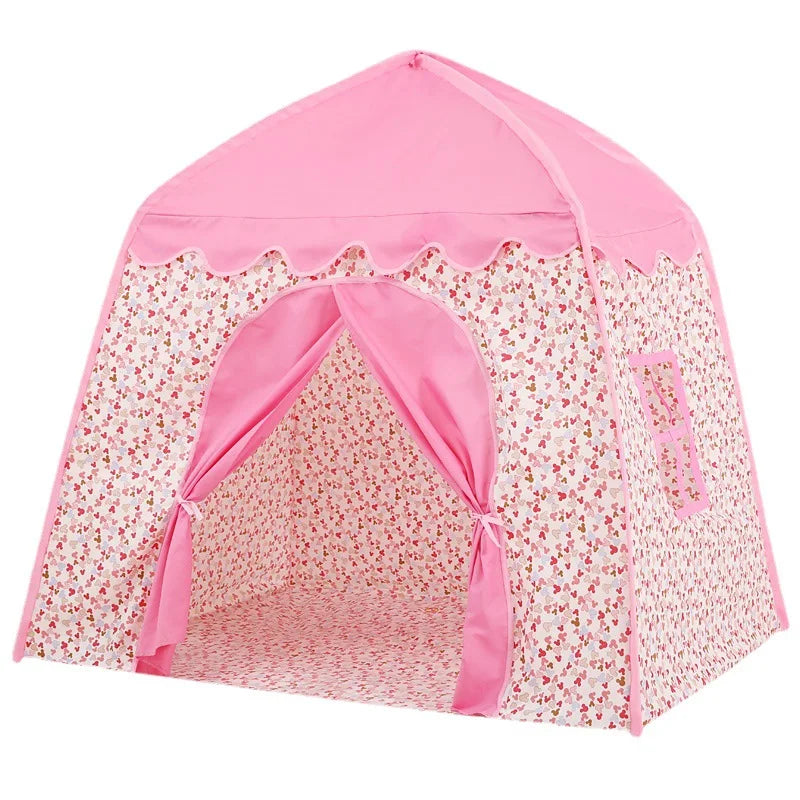 Kids Play Tent Princess Castle Play Tent Oxford Fabric Large Fairy Playhouse with Carry Bag for Boys & Girls Indoor Outdoor
