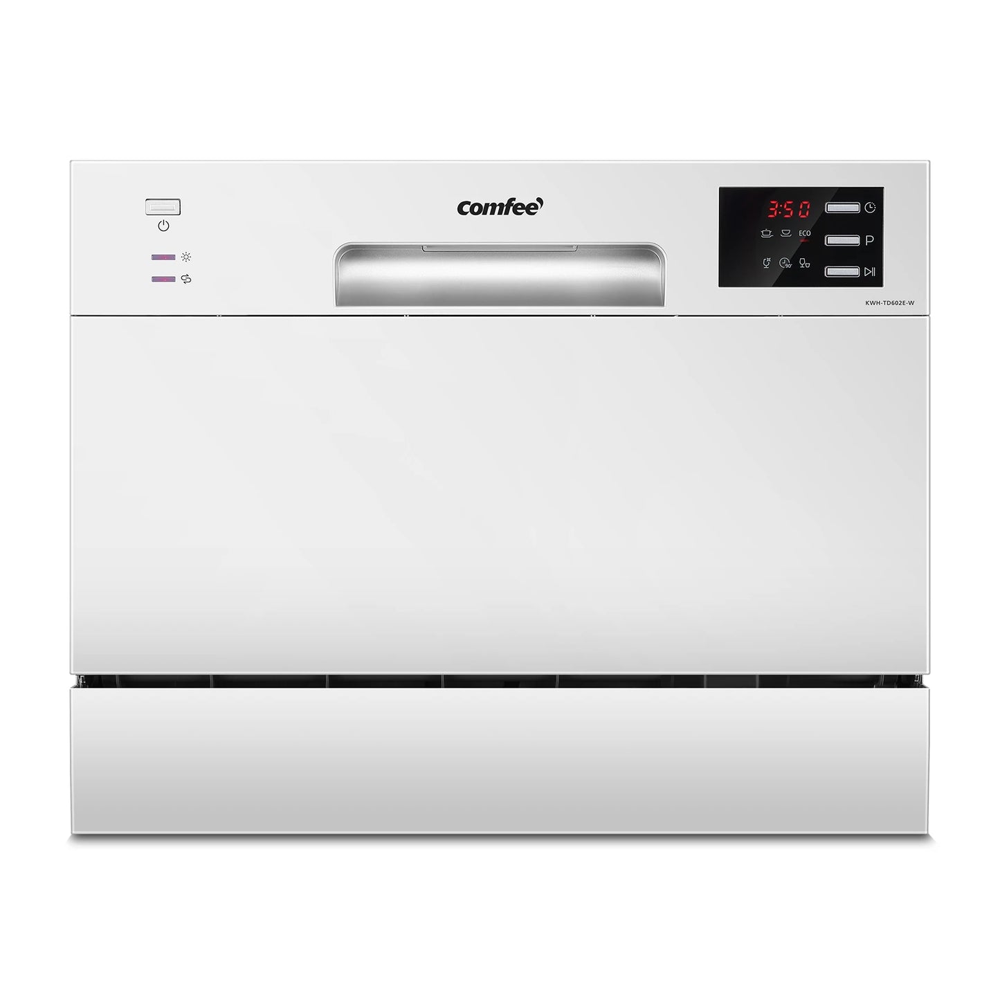 COMFEE 6.5L Freestanding Compact Dishwasher with LED Display, Decibels 47 Low Noise